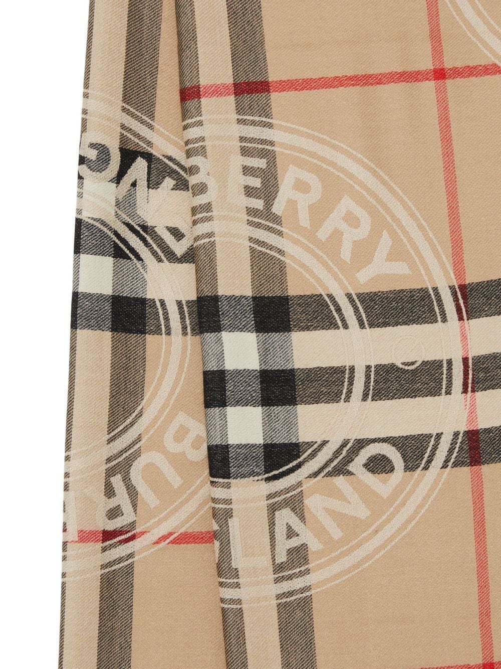 Burberry check-print Logo Scarf - Farfetch