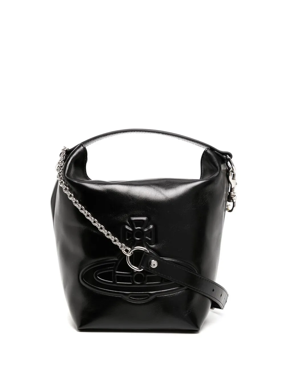 

Vivienne Westwood bolsa bucket con motivo Orb - Negro
