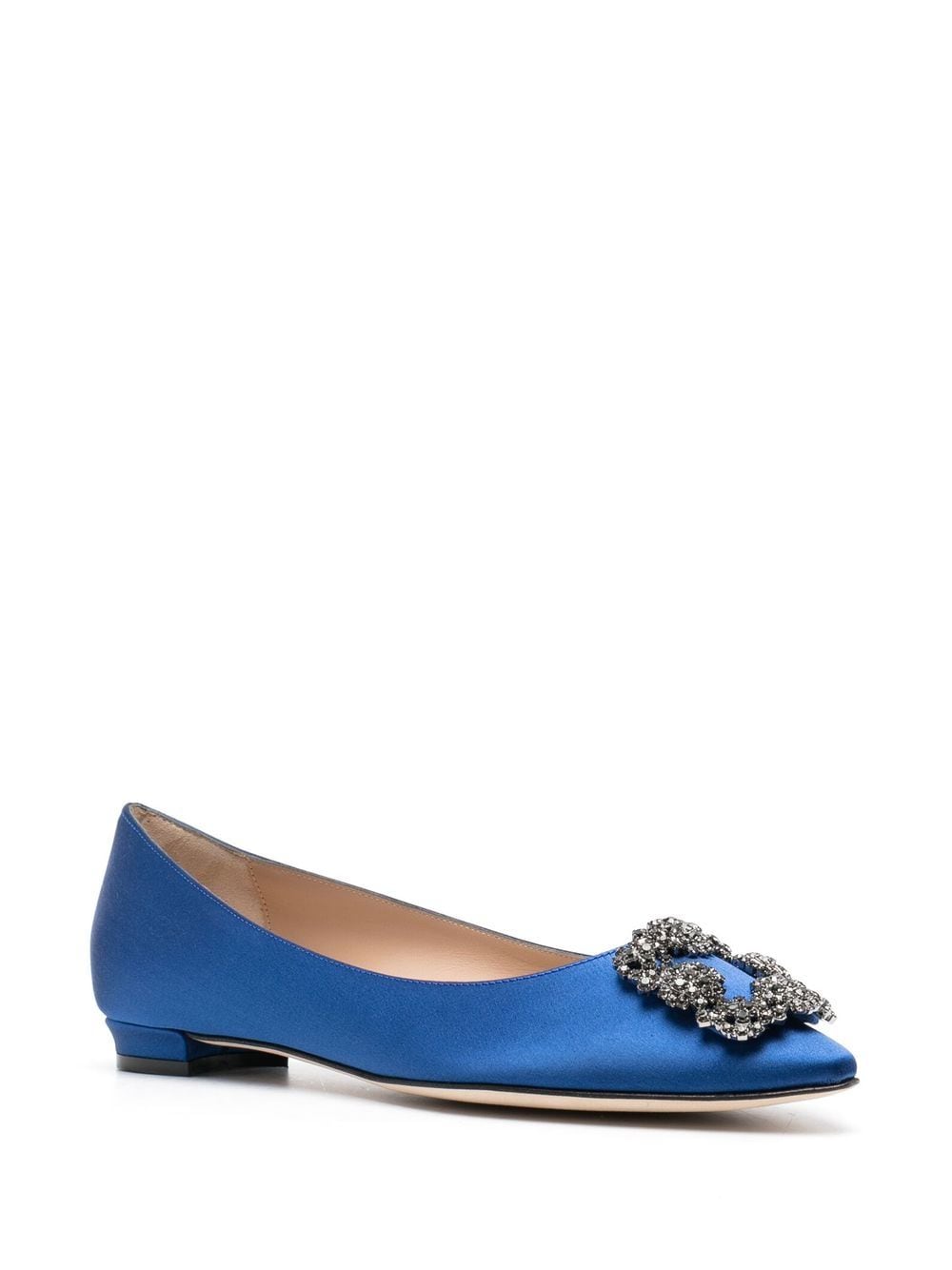 Manolo Blahnik Hangisflat schoenen met gesp - Blauw