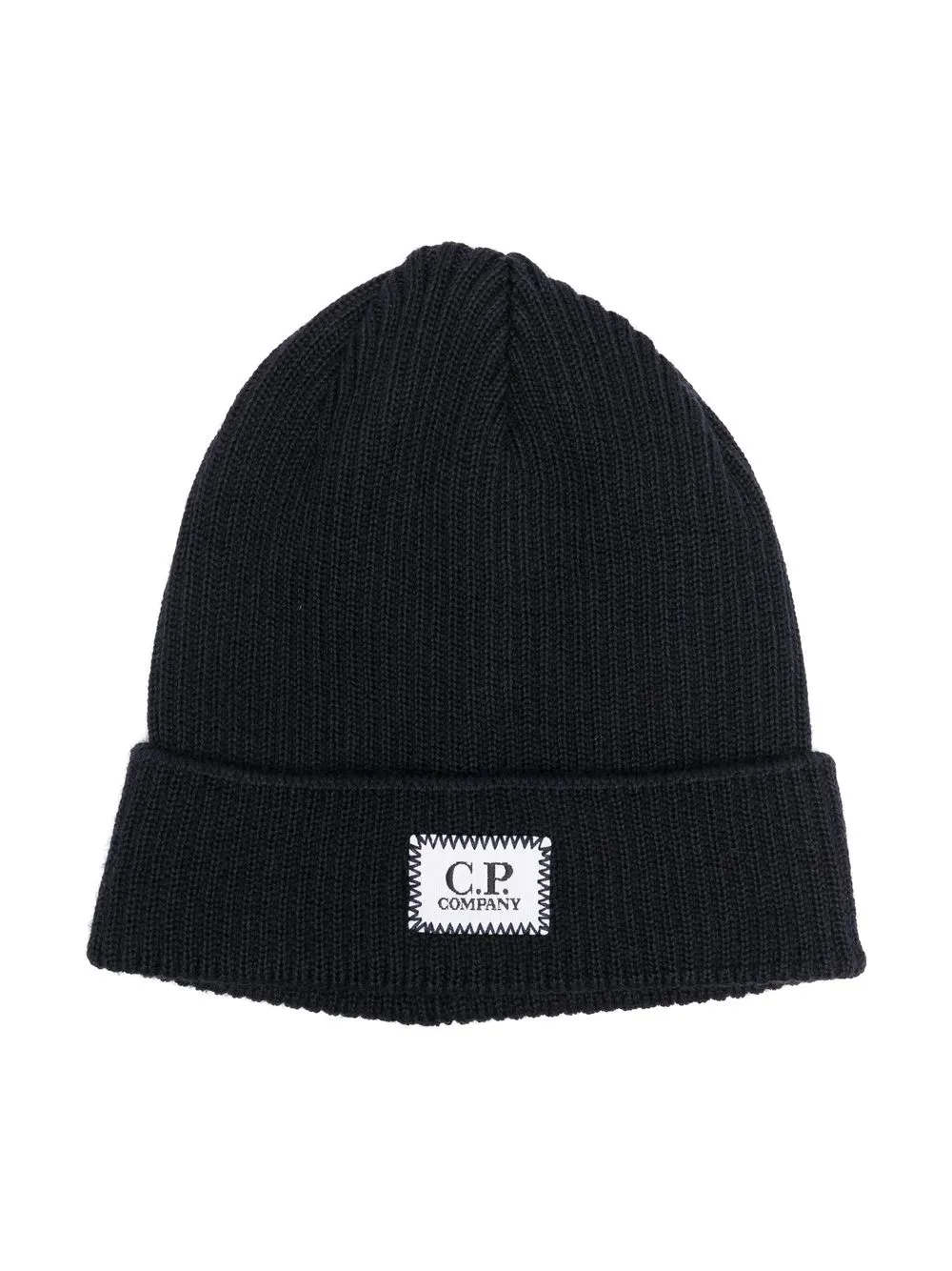 

C.P. Company Kids gorro con parche del logo - Azul