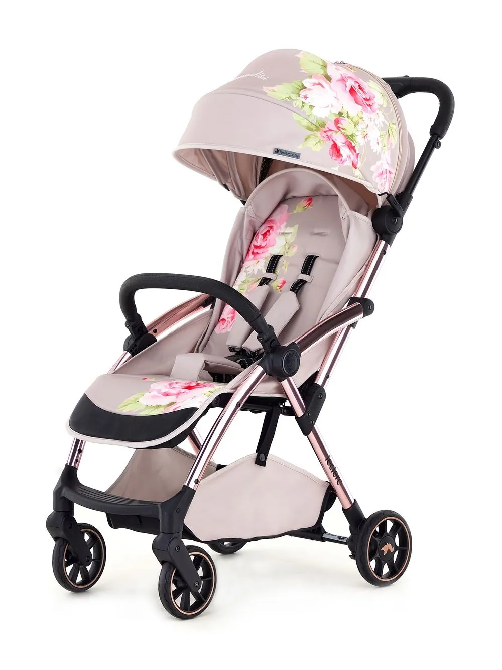 Monnalisa x Leclerc poussette Baby à fleurs - Rose Top Merken Winkel