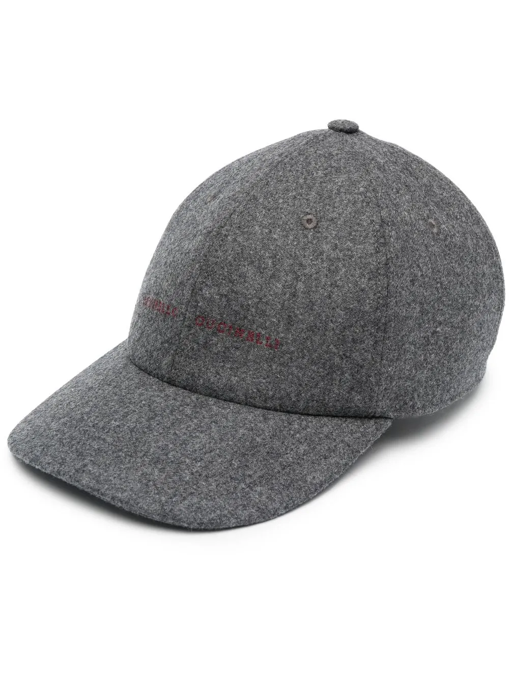 

Brunello Cucinelli gorra con logo bordado - Gris