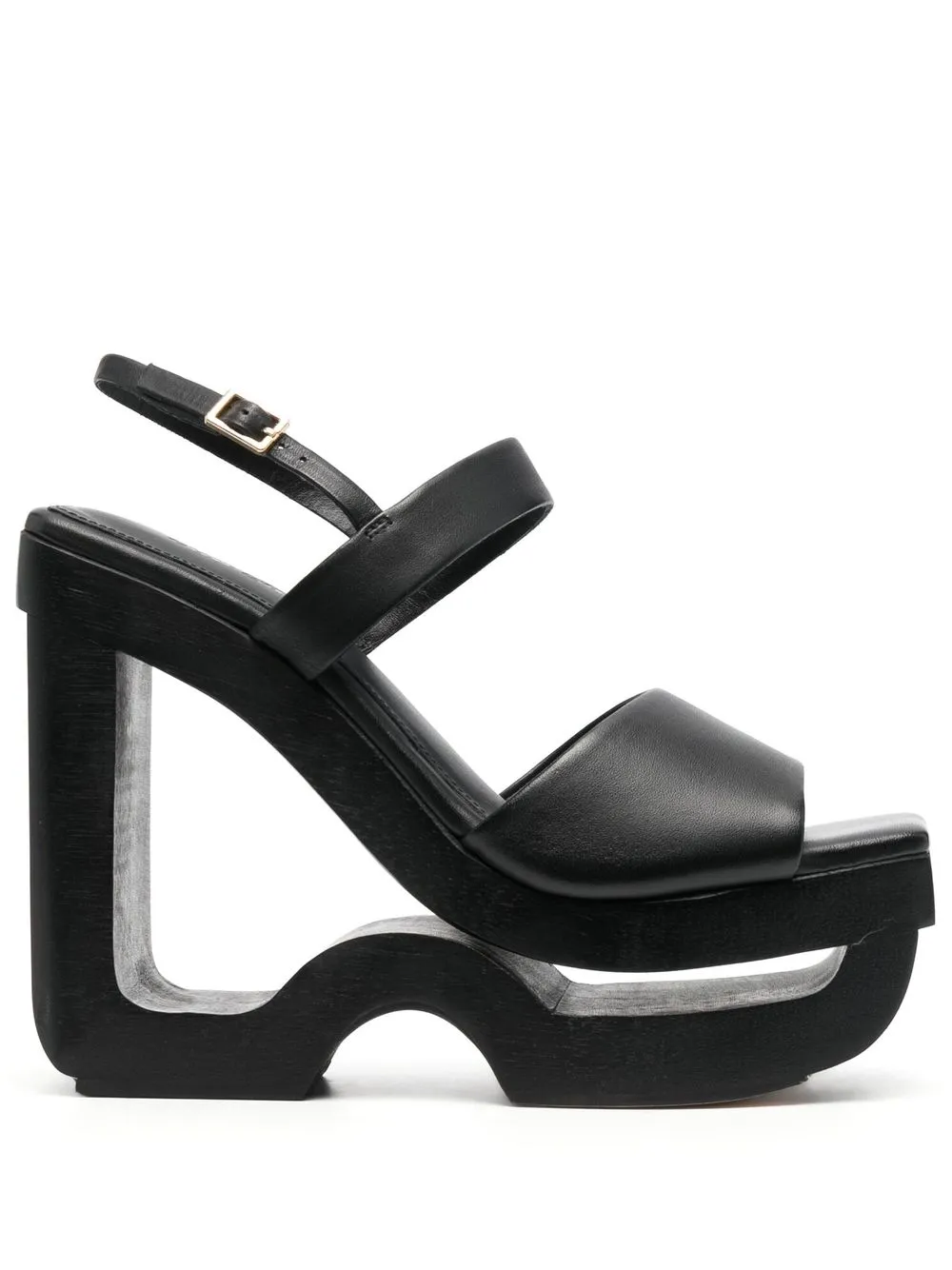 

Cult Gaia Aya 140mm sculpted platform sandals - Black