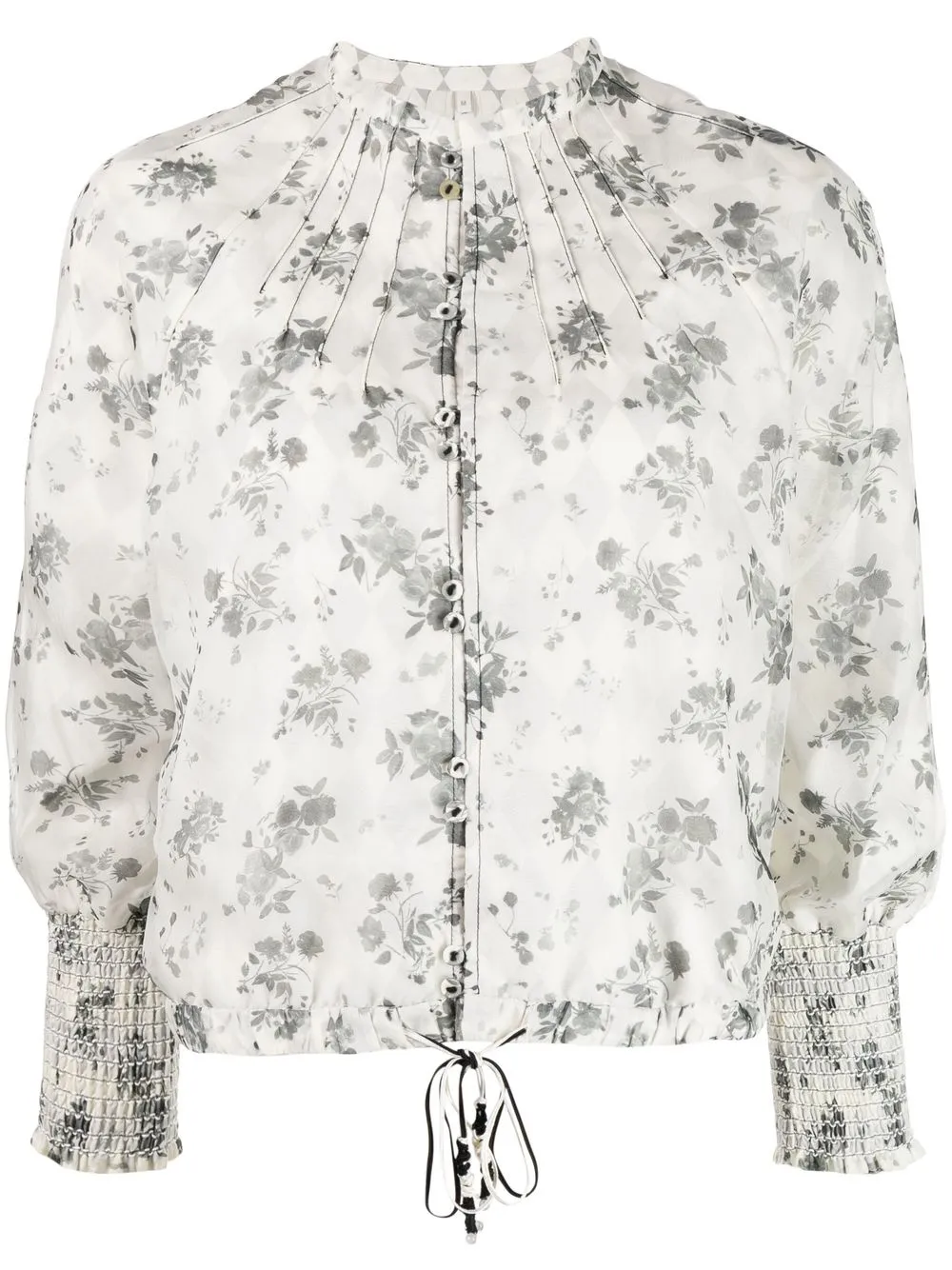 

Renli Su blusa con estampado floral - Blanco