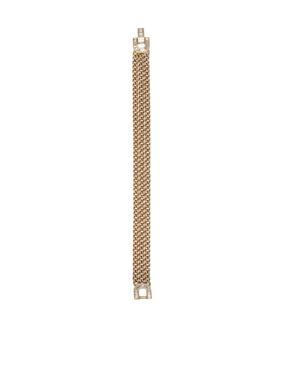 

SHAY 18kt yellow gold Deco Lock diamond bracelet