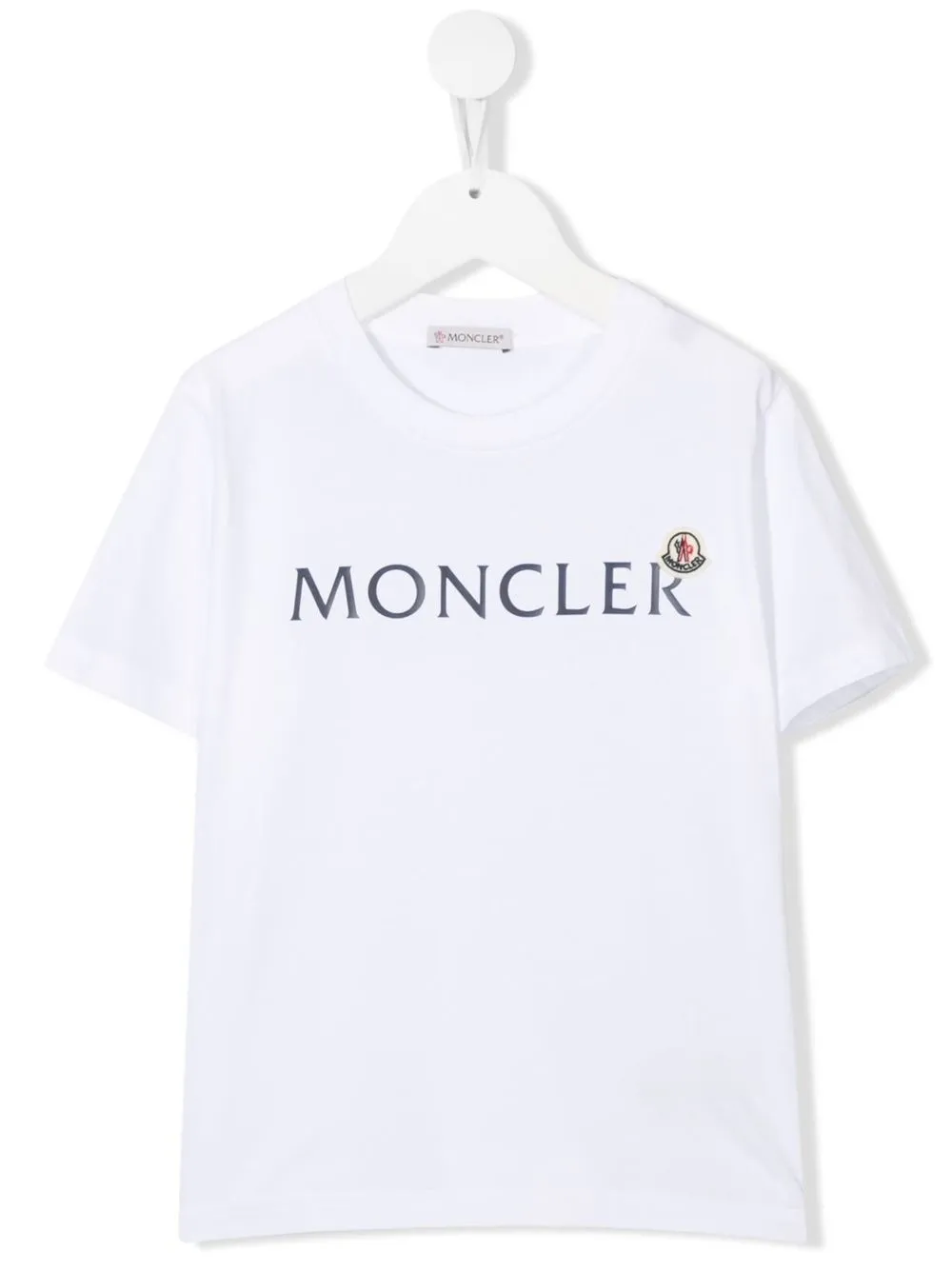 

Moncler Enfant playera con logo estampado - Blanco