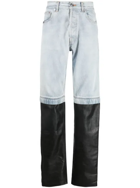 VTMNTS panelled straight-leg jeans