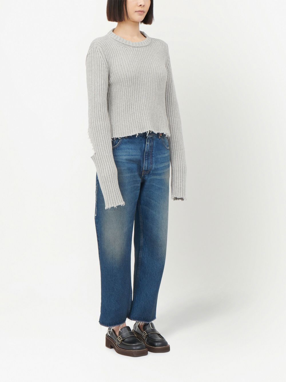 MM6 Maison Margiela cut-out ribbed jumper Women