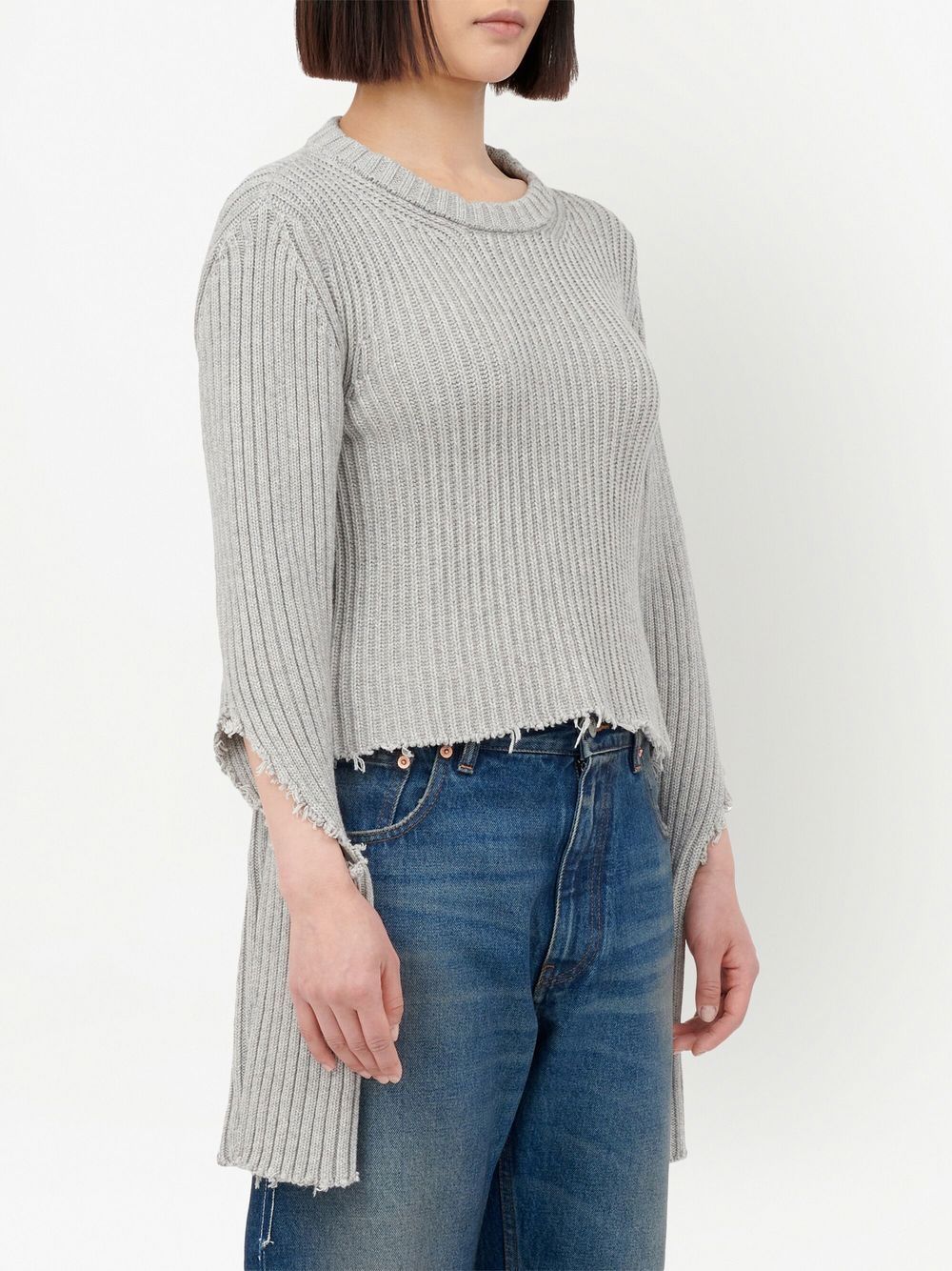 MM6 Maison Margiela cut-out ribbed jumper Women