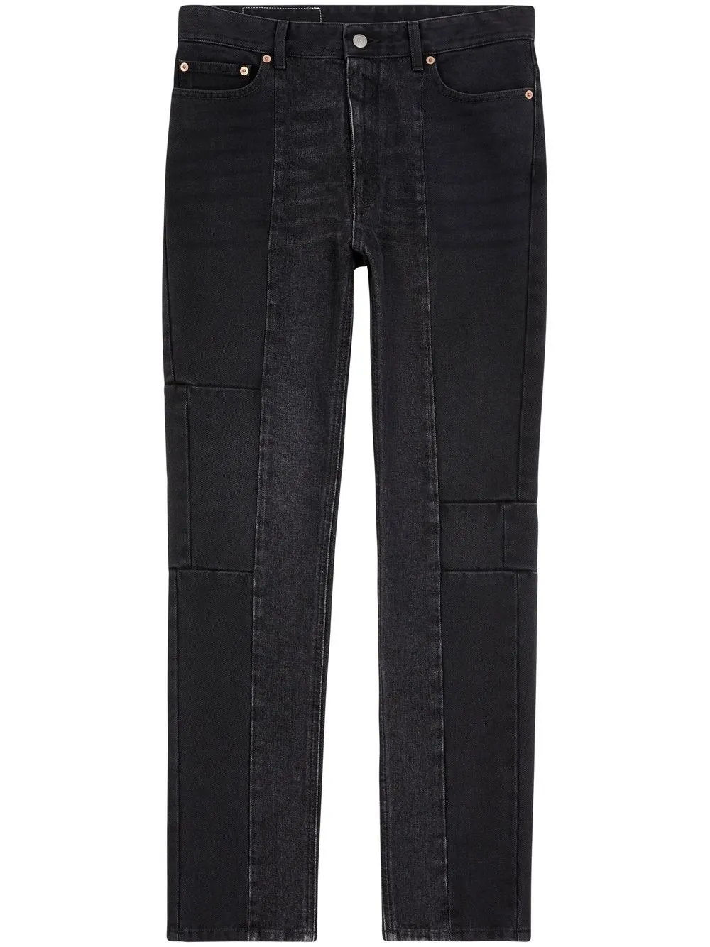 

MM6 Maison Margiela jeans slim con cinco bolsillos - Negro