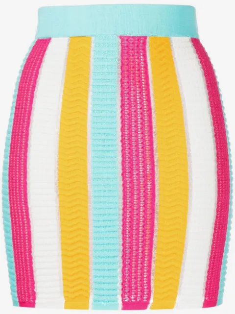 Solid & Striped falda tejida con diseño color block