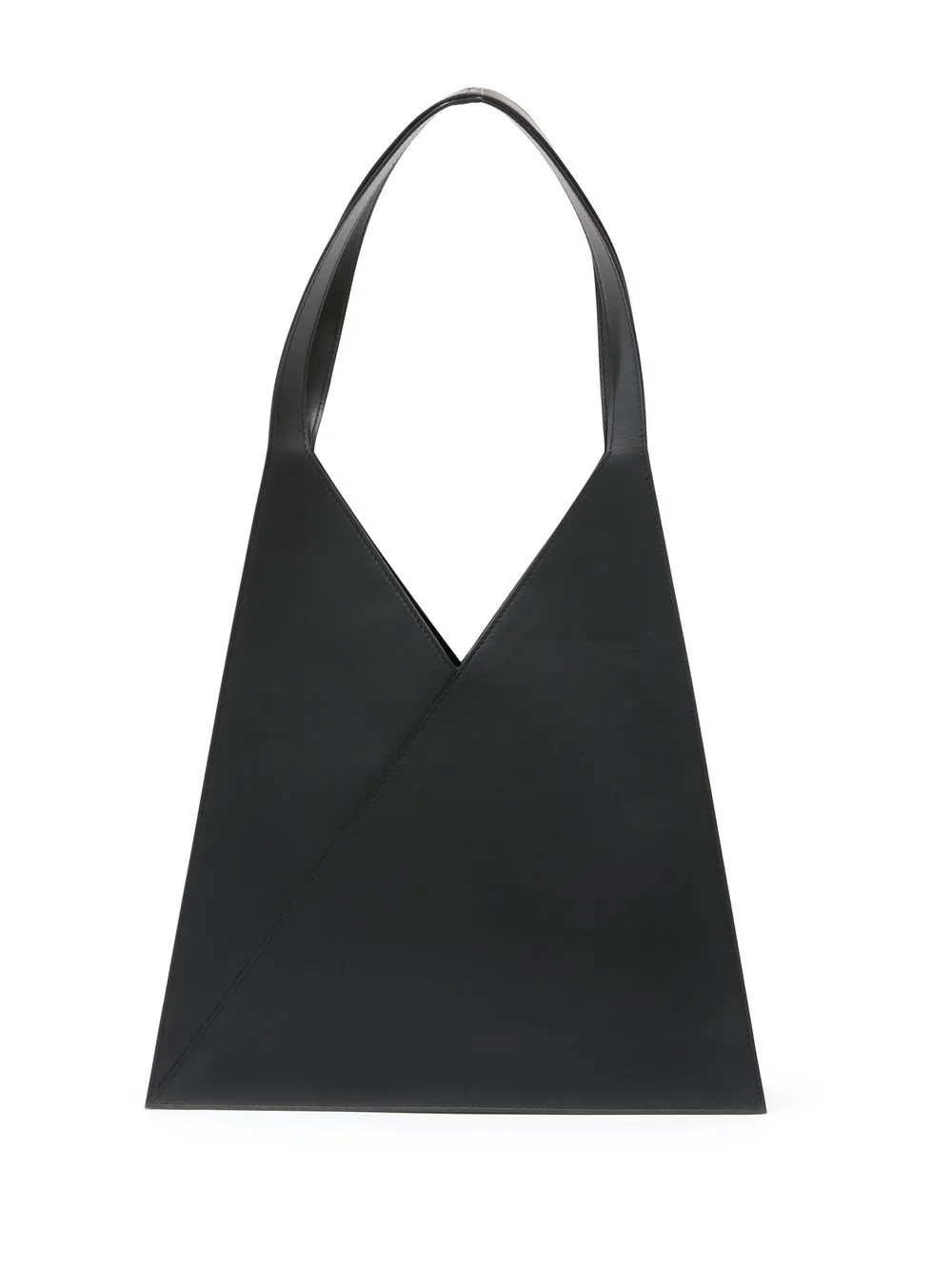 Mm6 Maison Margiela Triangle Top-handle Tote In Black