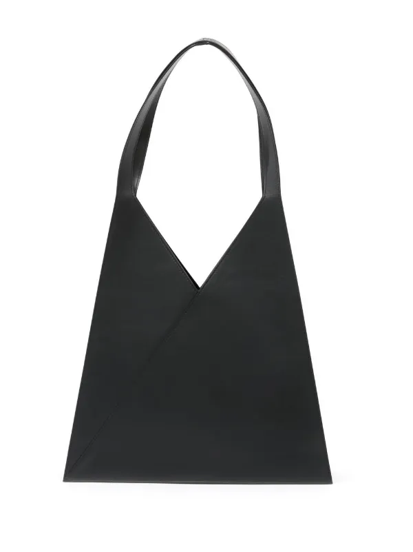 Triangle top-handle tote