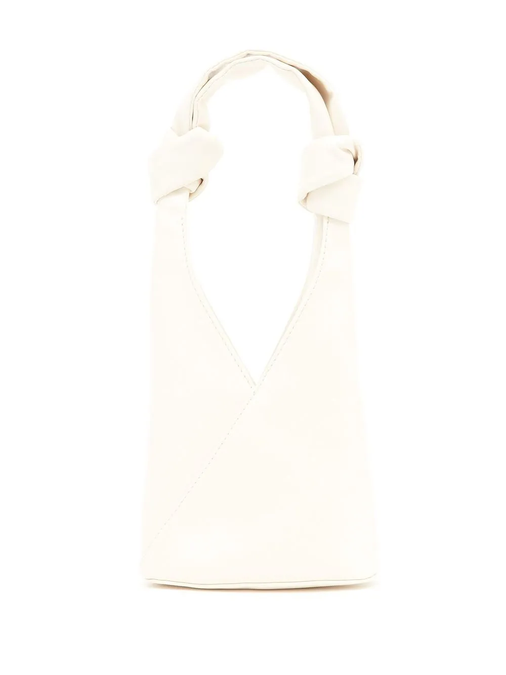 

MM6 Maison Margiela Triangle pebble tote - White