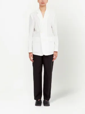 VIP【関税送料無料】希少 MM6 MAISON MARGIELA WHITE BLAZER MM6 Maison Margiela Linen Canvas Blazer — SLOW WAVES