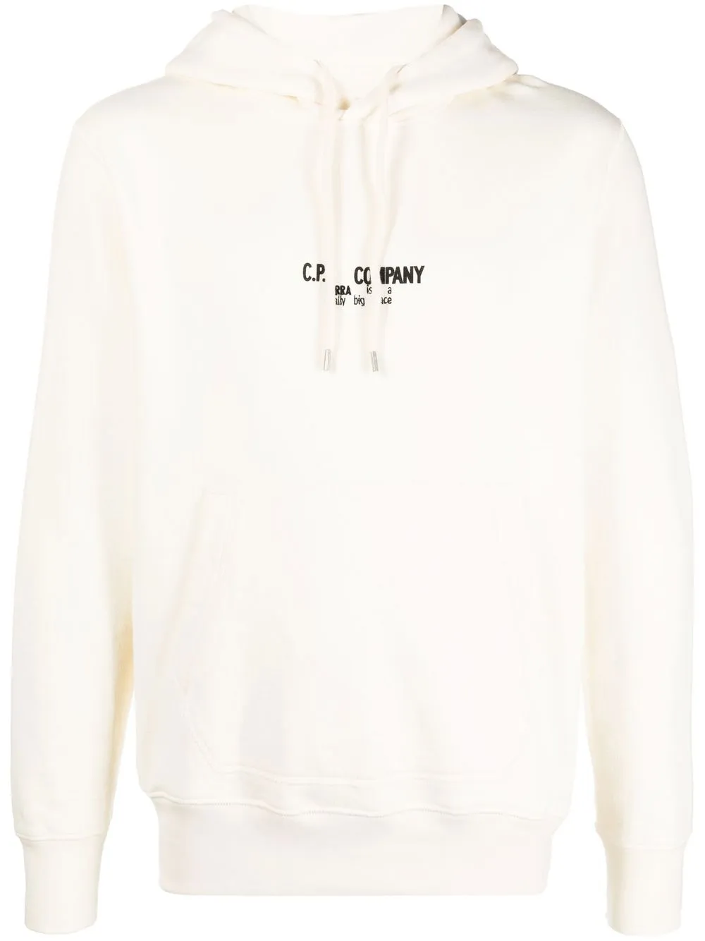 

C.P. Company hoodie con logo estampado - Blanco