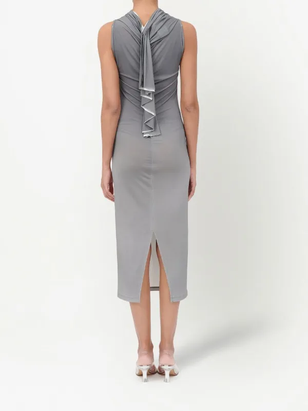 MM6 Maison Margiela Dummy Sleeveless Midi Dress | Grey