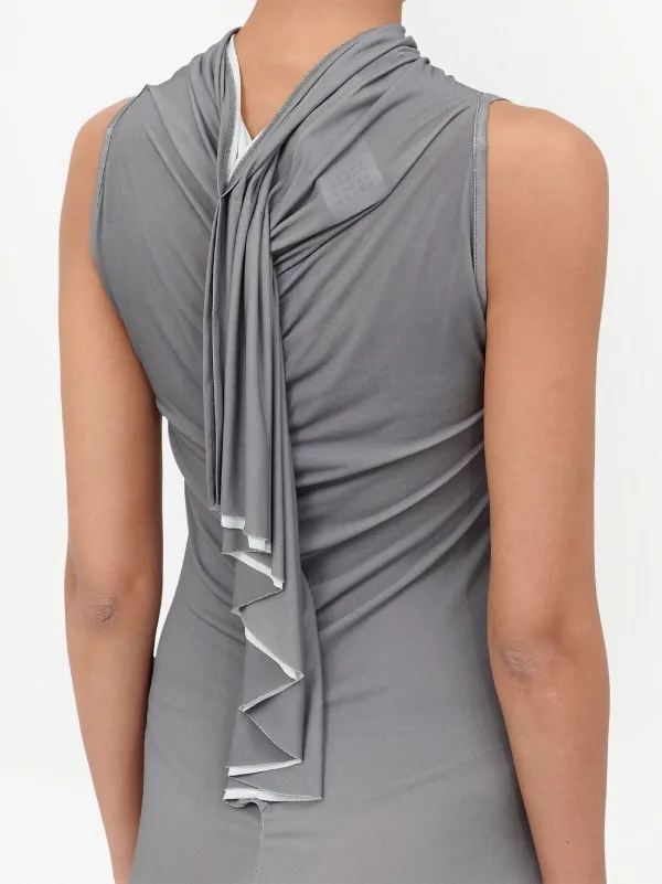 【シンプルでオシャレ】MM6 MARGIELA Vネックミディドレス MM6 Maison Margiela - V-Neck Sleeveless Dress | HBX