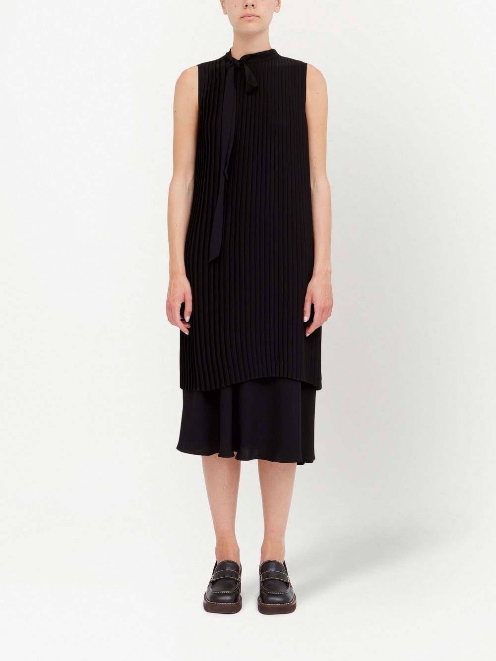 MM6 Maison Margiela Asymmetrische jurk - Zwart