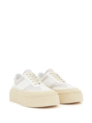 【関税込み】MM6 Maison Margiela ホワイト Court スニーカー MM6 Maison Margiela 6 Court スニーカー | ホワイト | FARFETCH JP