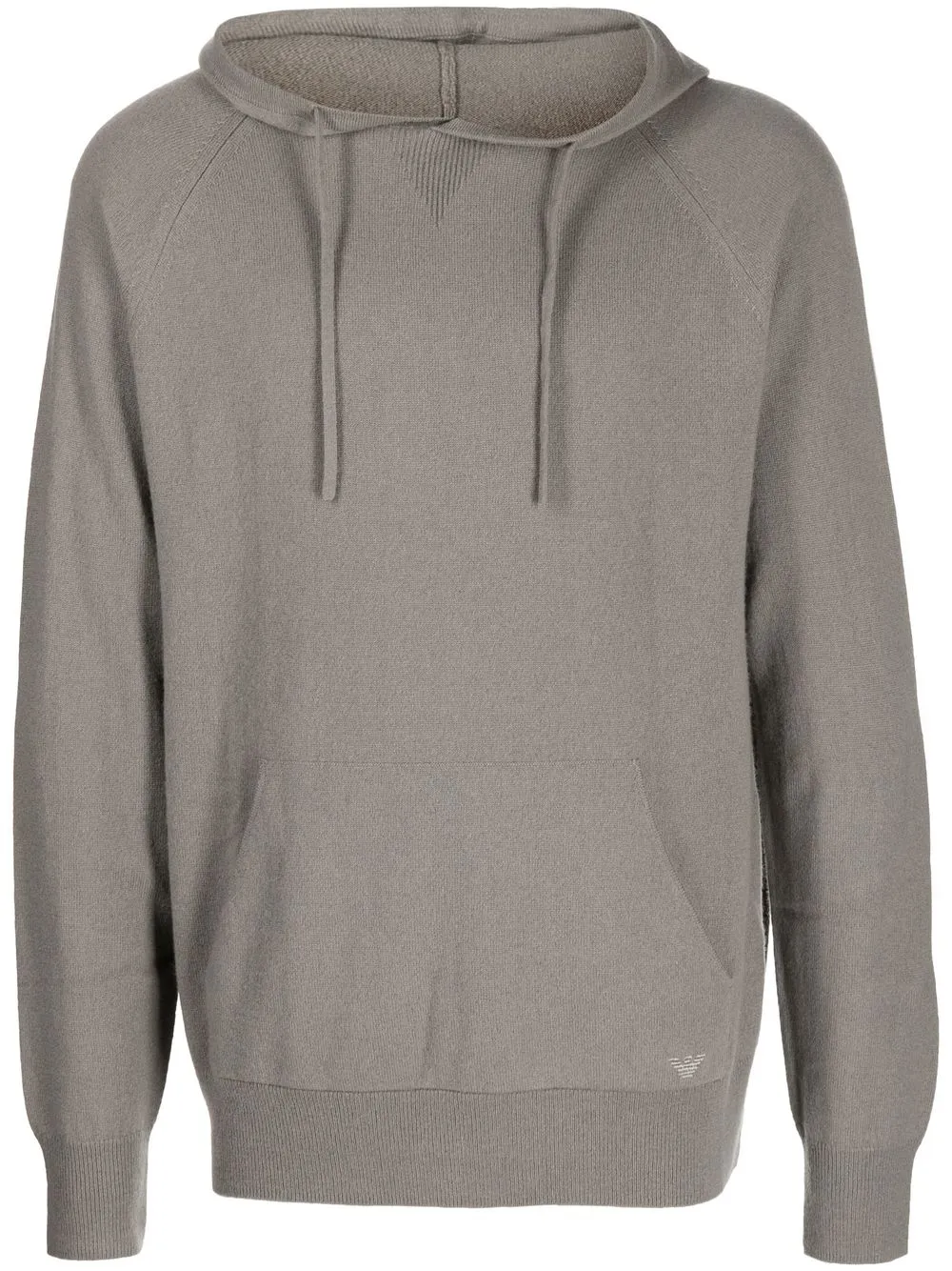 

Emporio Armani hoodie con logo bordado - Gris