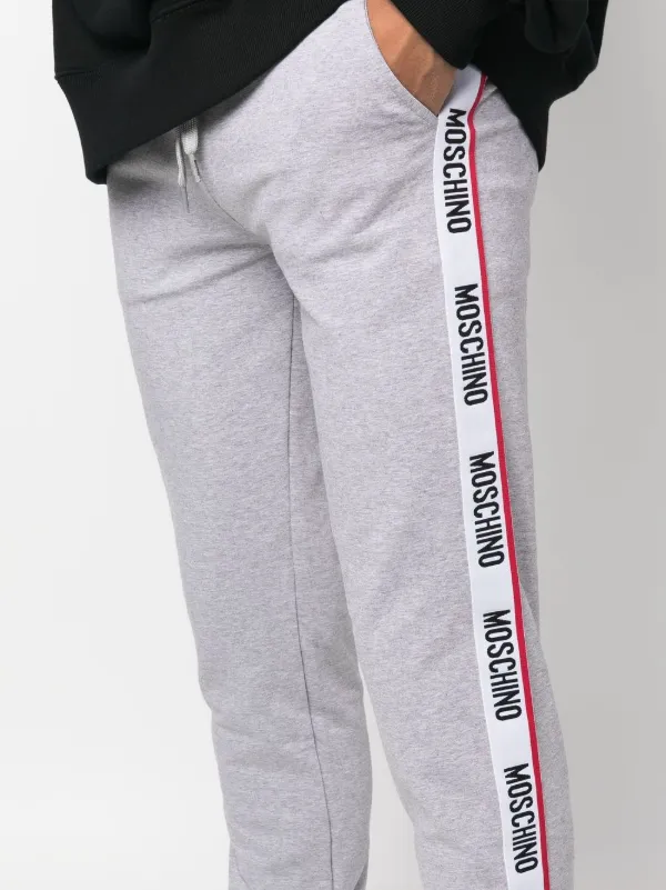 Moschino logo tape Detail Sweatpants Farfetch