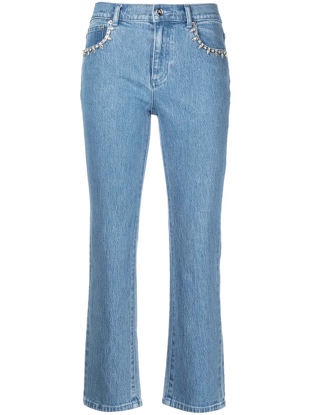 

Milly Hali crystal embellished skinny jeans - Blue