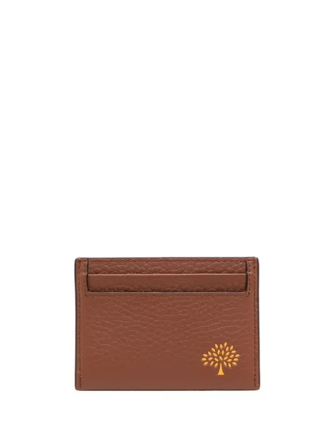 Mulberry grained leather cardholder