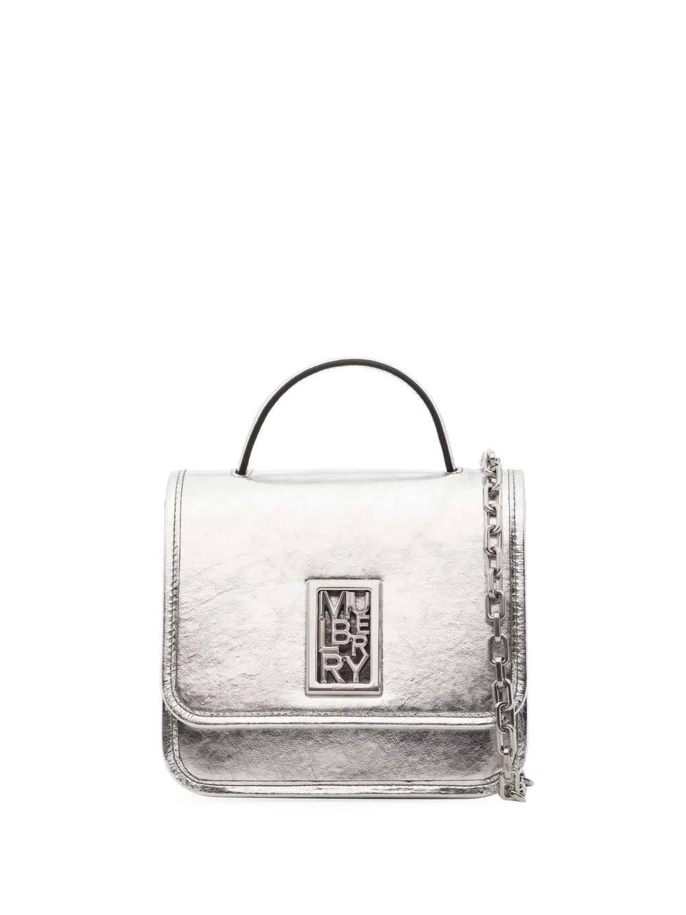 

Mulberry Sadie crinkled metallic bag - Silver