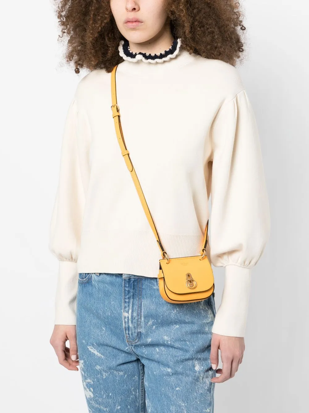 Mulberry Micro Amberley Leather Crossbody Bag Farfetch