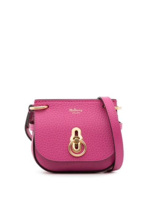 Mulberry - Micro Amberley leather crossbody bag