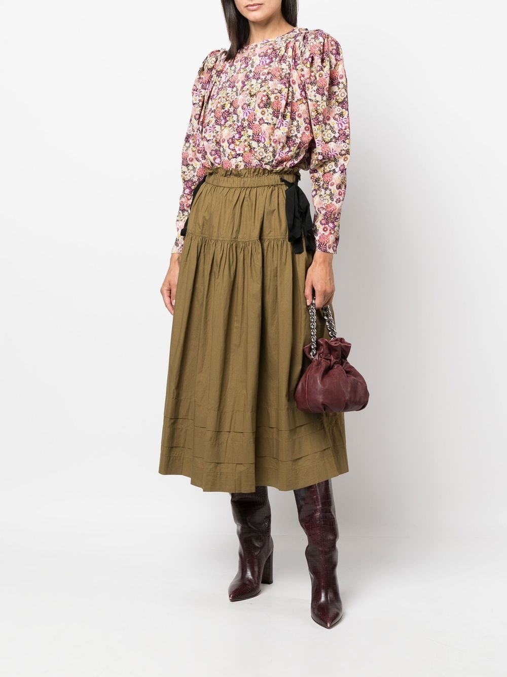 Ulla Johnson Astra Tiered Cotton Skirt - Farfetch