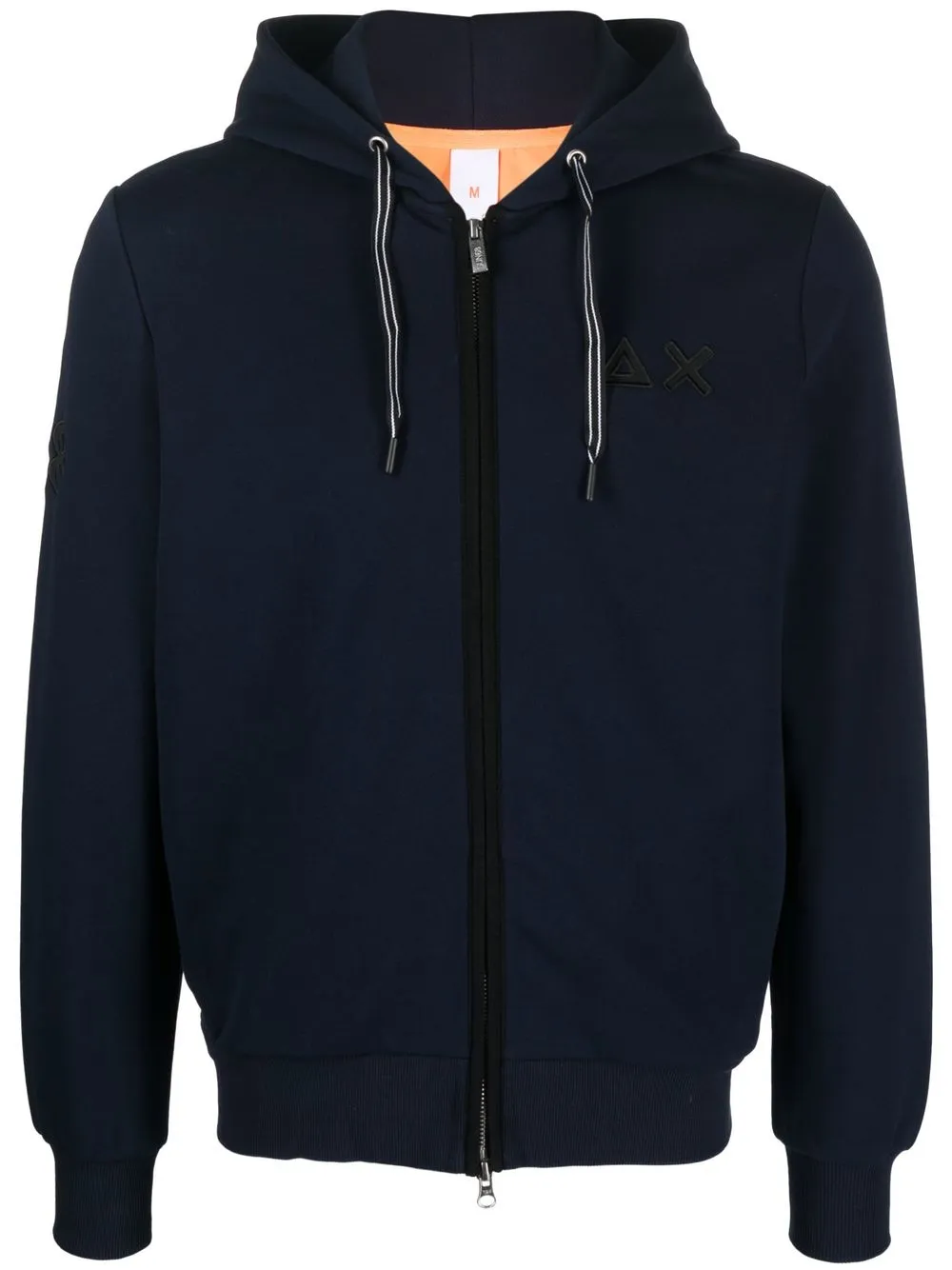 

Sun 68 cotton front-zip hoodie - Blue