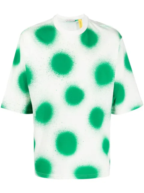 Moncler playera manga corta con estampado de lunares