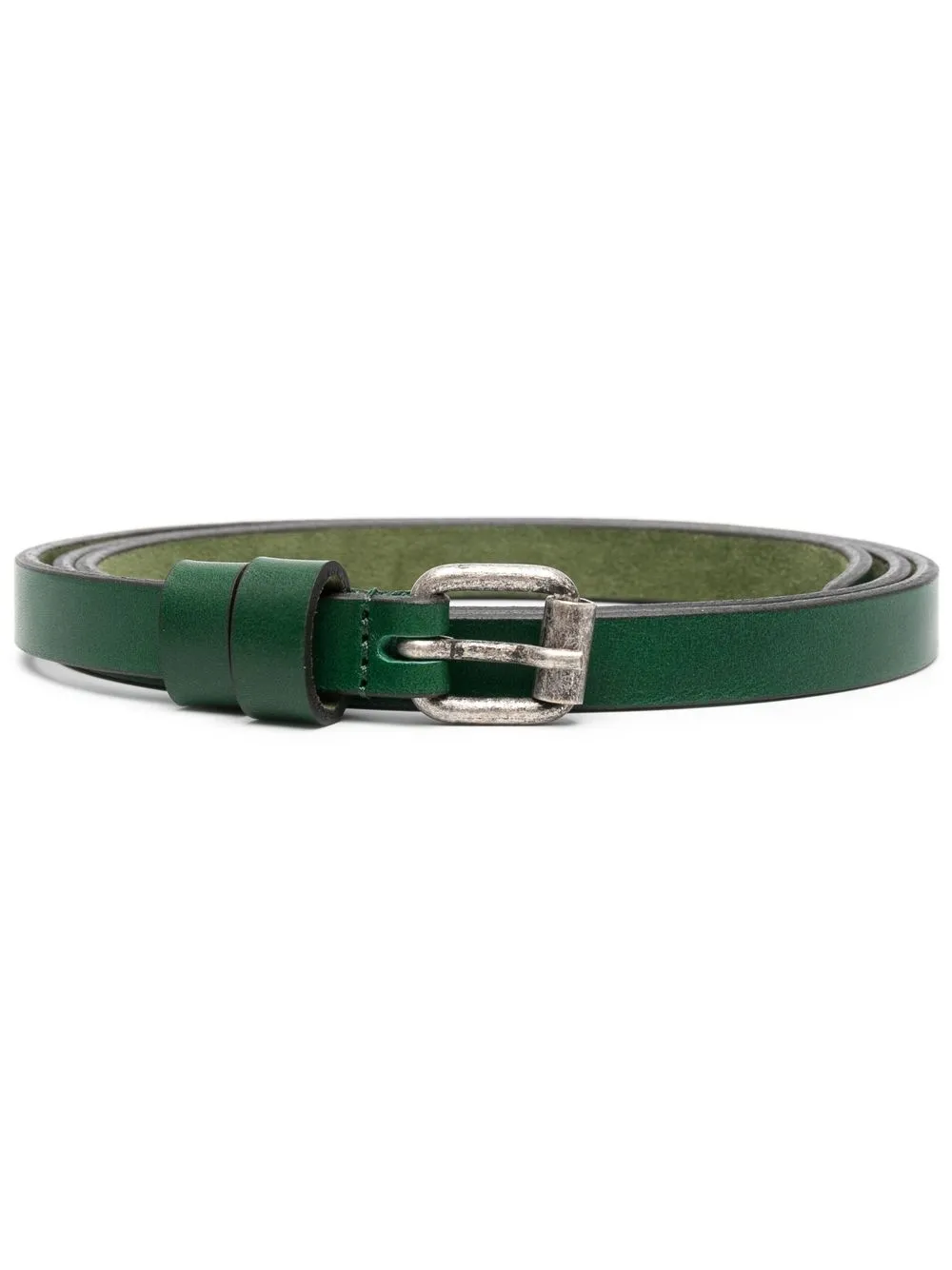 

ASPESI buckled slim belt - Green