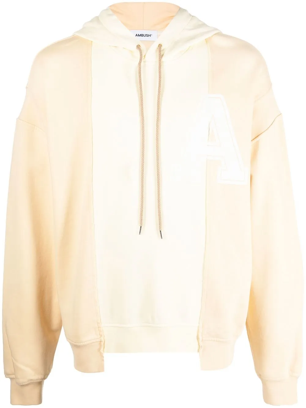 

AMBUSH asymmetric hem hoodie - Neutrals