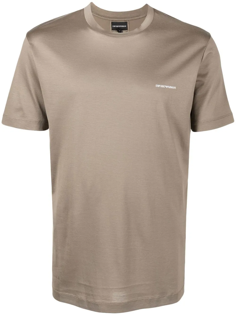 Emporio Armani playera con logo en el pecho - Verde