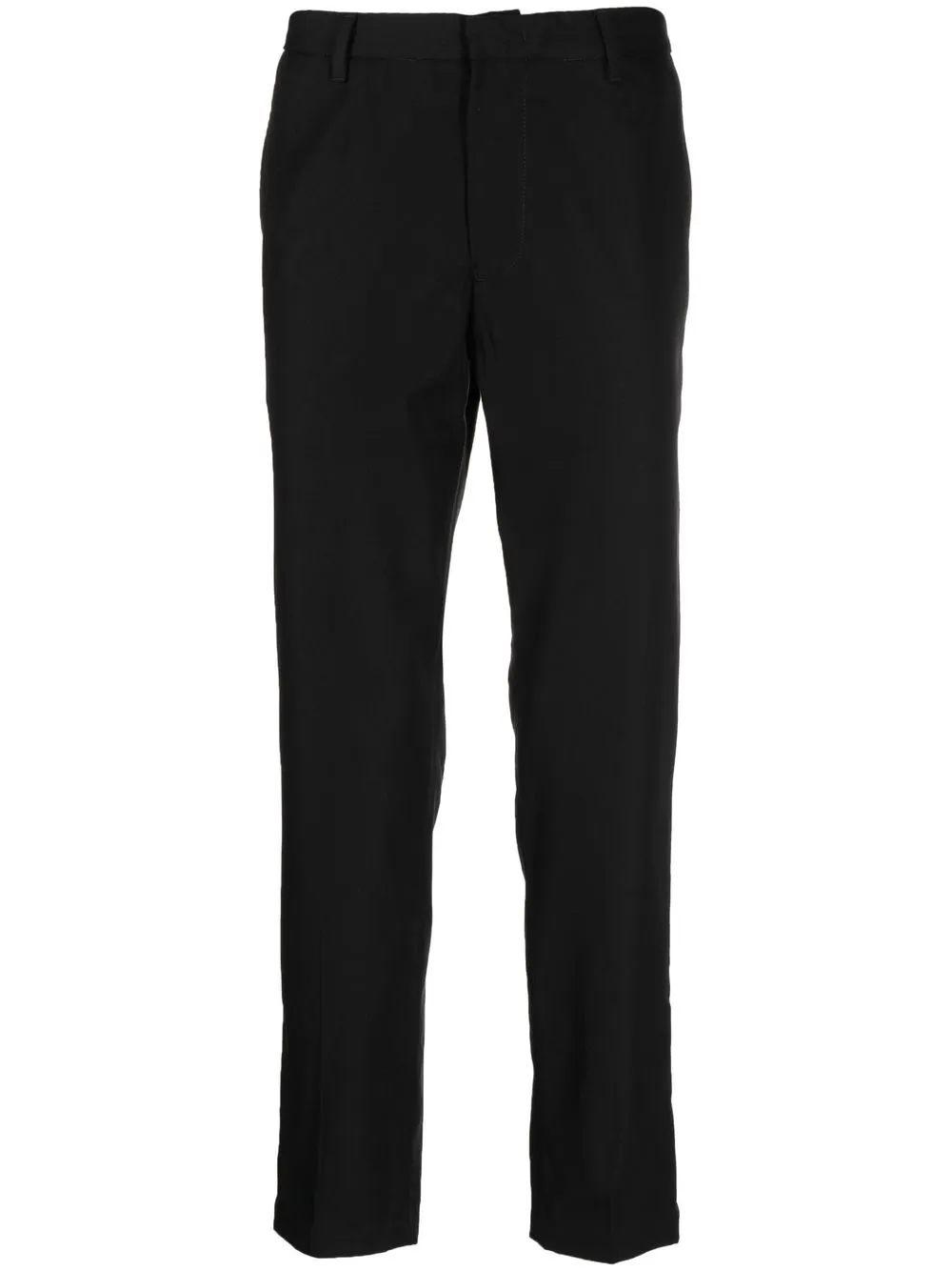 

Emporio Armani cropped straight leg trousers - Black