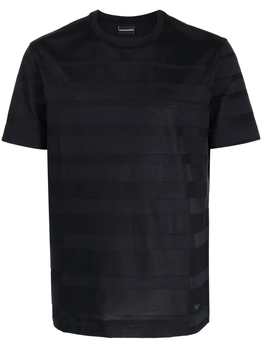 

Emporio Armani fine-ribbed round-neck T-shirt - Blue