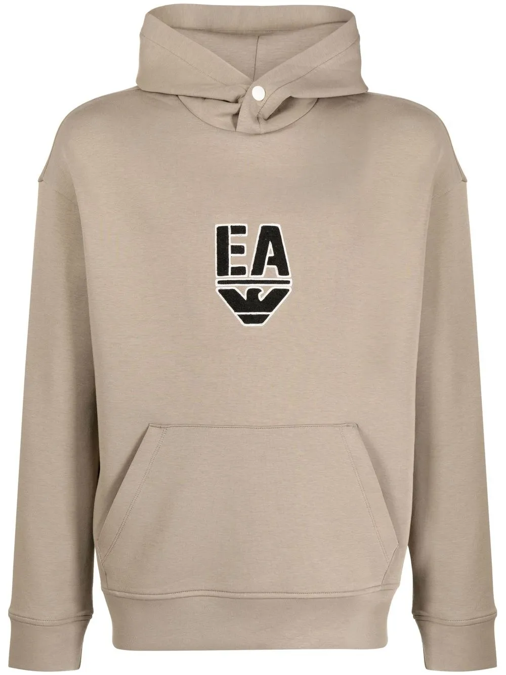 

Emporio Armani logo-embroidered hoodie - Grey
