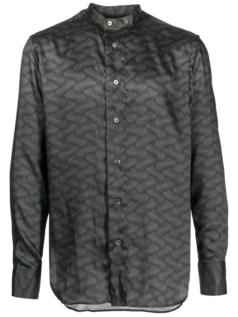 

Emporio Armani patterned-print shirt - Black