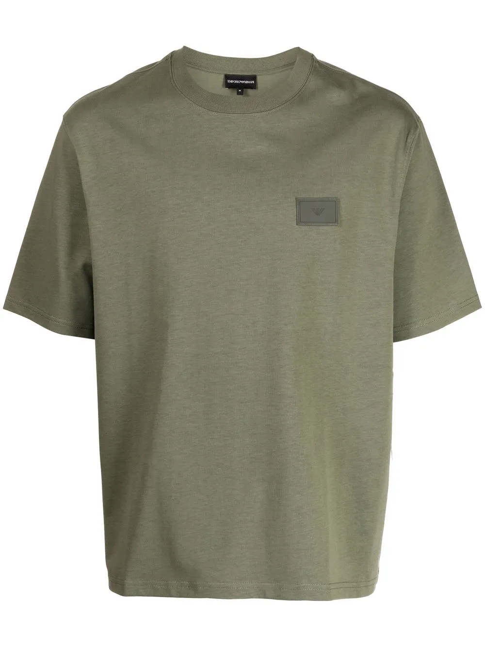 

Emporio Armani playera con parche del logo - Verde