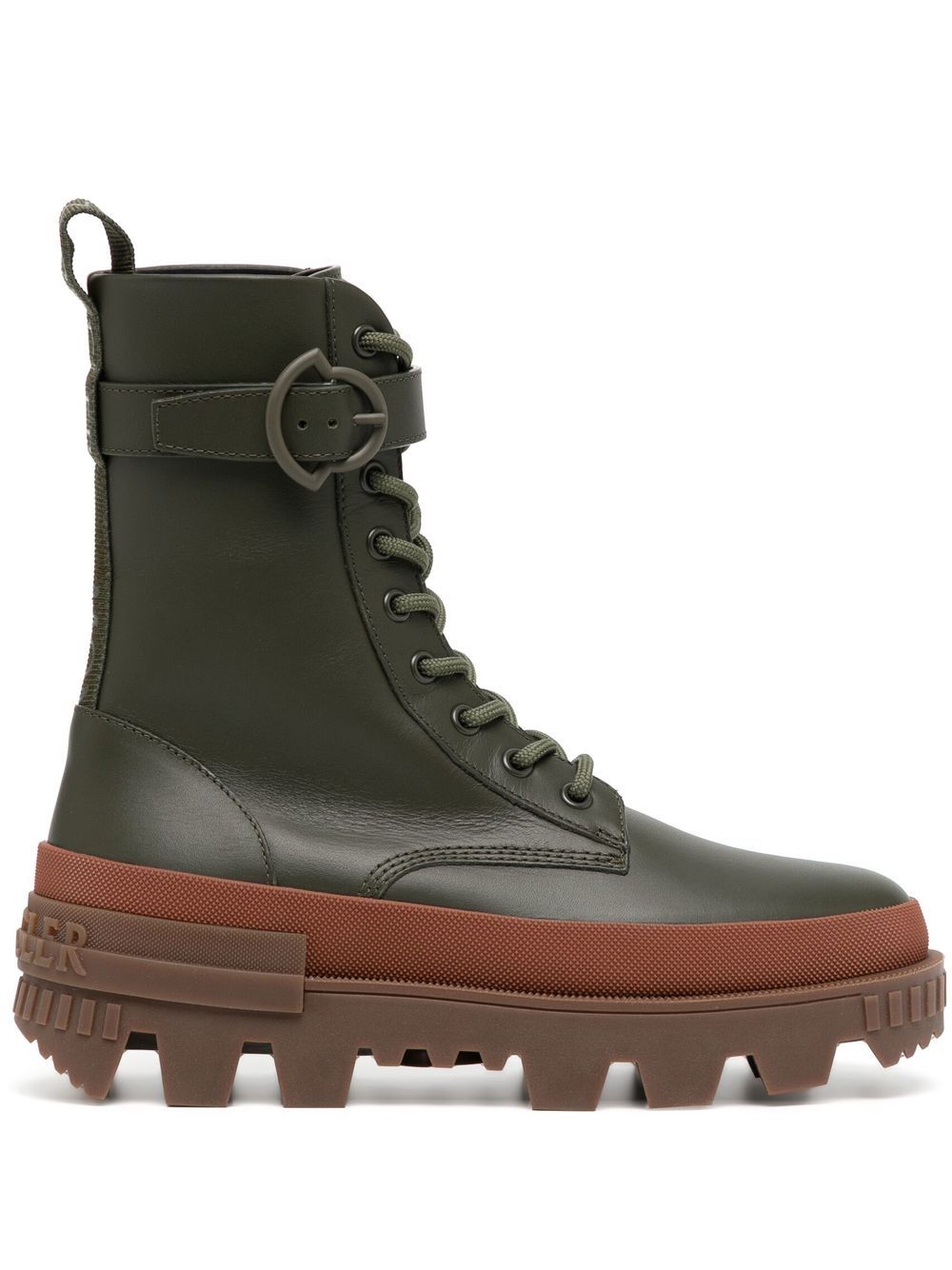 

Moncler botines con suela dentada - Verde