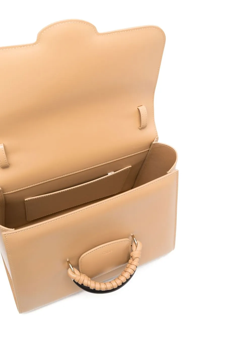 Chloé Kattie leren shopper Beige