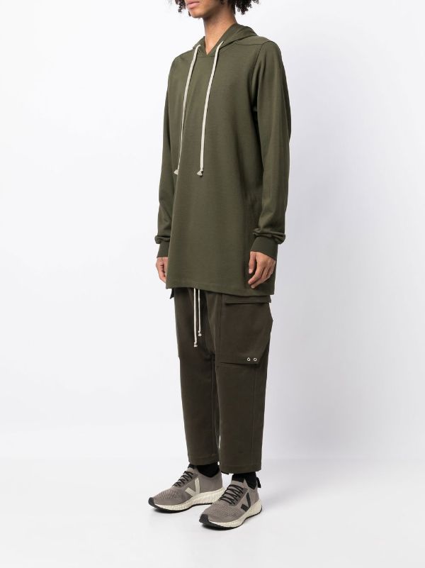 Rick owens long hoodie on sale