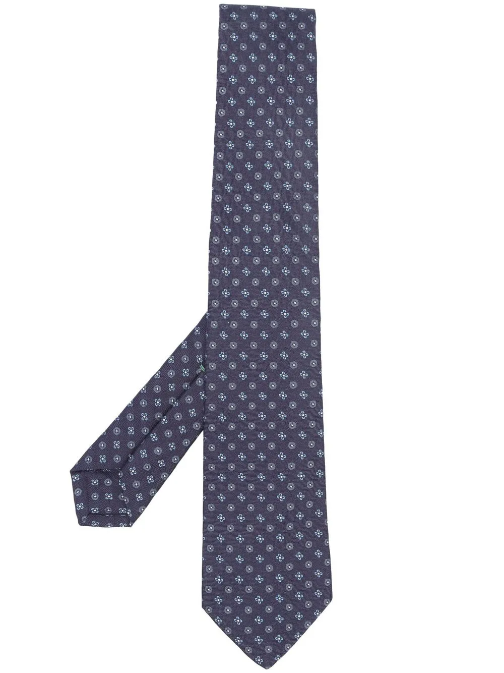 

Borrelli floral-embroidery silk tie - Blue