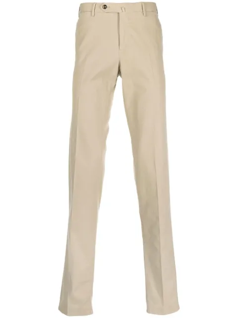 PT Torino pantalones chinos slim con tiro medio