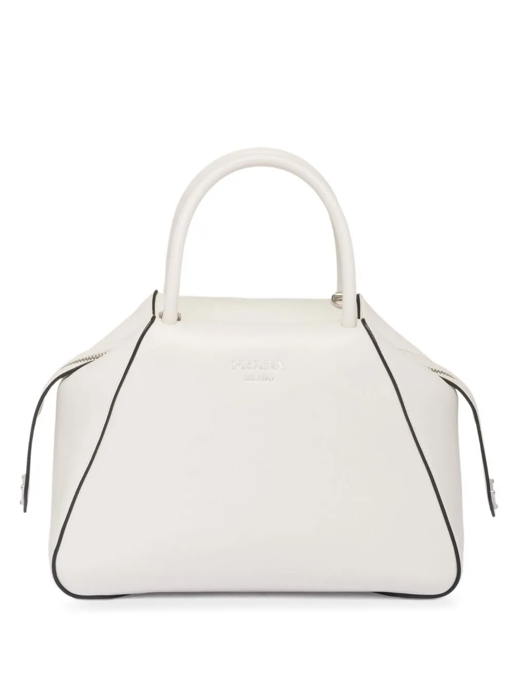 Prada small logo-print tote bag - White 22 Awaiting product image