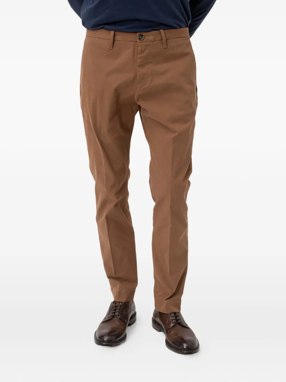 Nine In The Morning button-fly stretch-cotton pants | Brown | Image 1