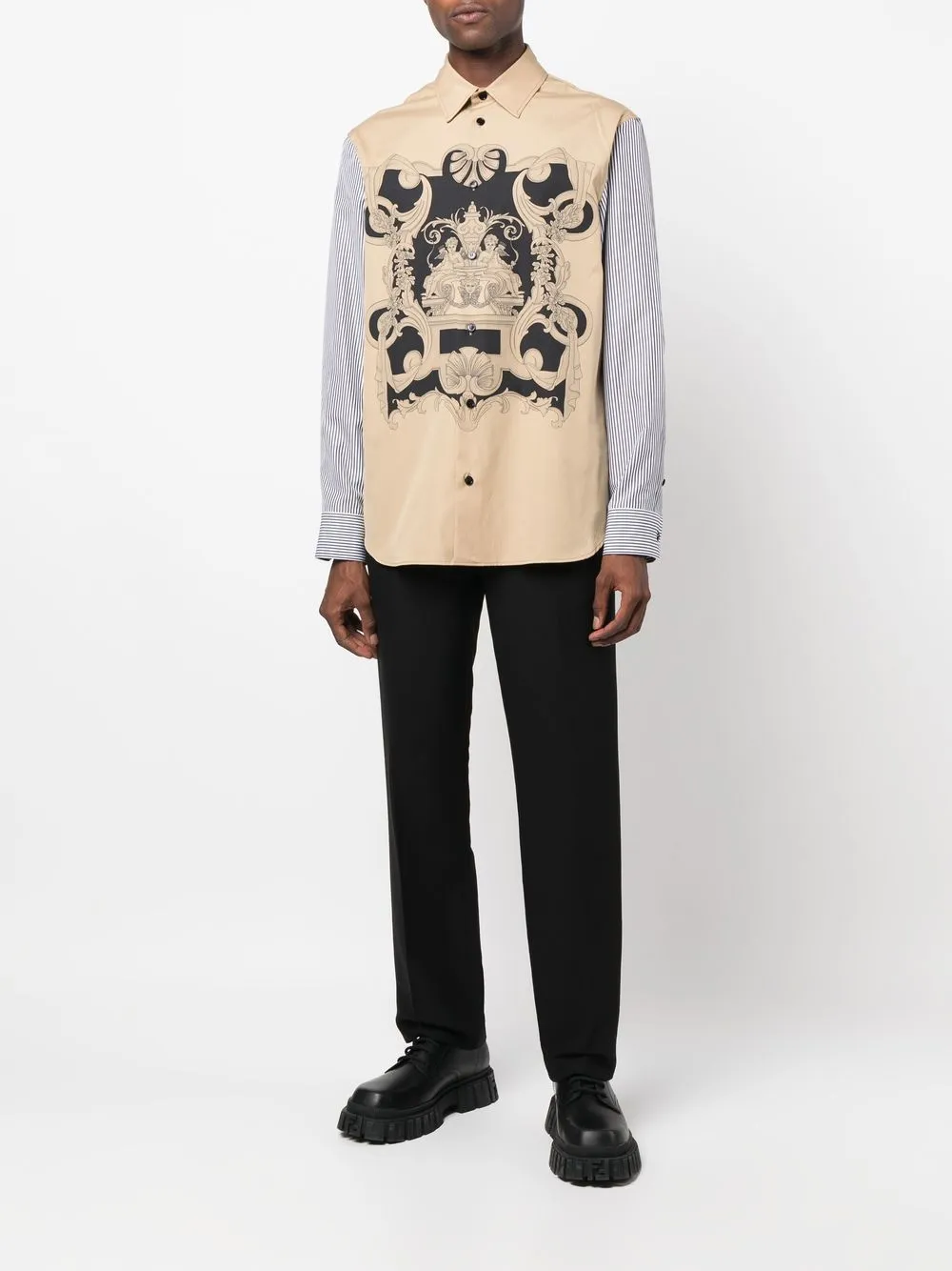 Versace stripeprint Sleeve Shirt Farfetch